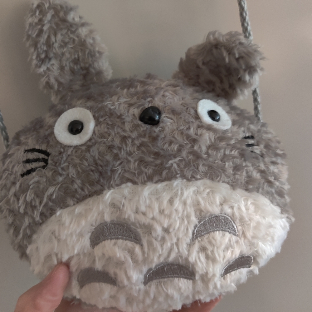 Totoro mini crossbody plush bag